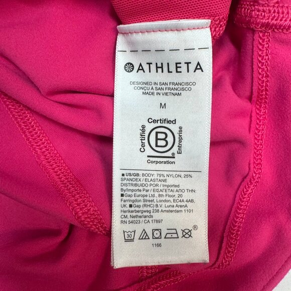 EUC Athleta Full Zip Jacket Pink Size M - Picture 5 of 8